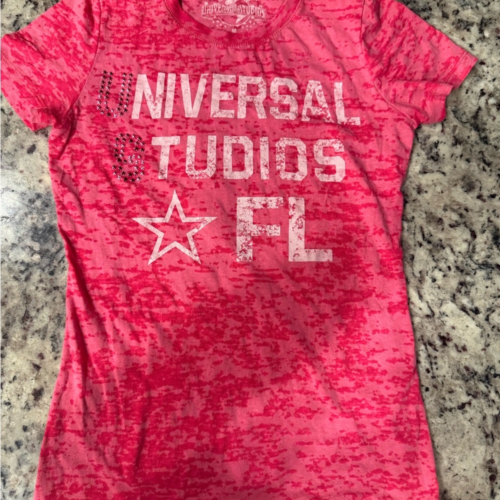 Universal Studios Pink Short Sleeve Tee